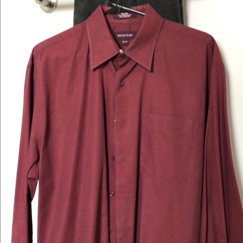 Nordstrom’s Men’s Shop Dark Red Casual Shirt